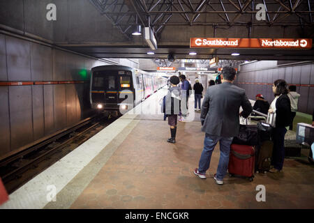 `Downtown Atlanta in Georga USA Lenox is an underground metro station on the Gold Line of the Metropolitan Atlanta Rapid Transit Stock Photo